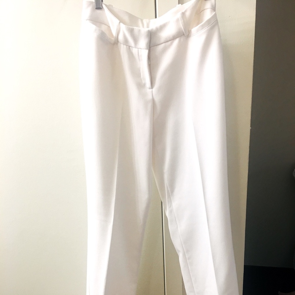 Winter White wide leg dress pants.